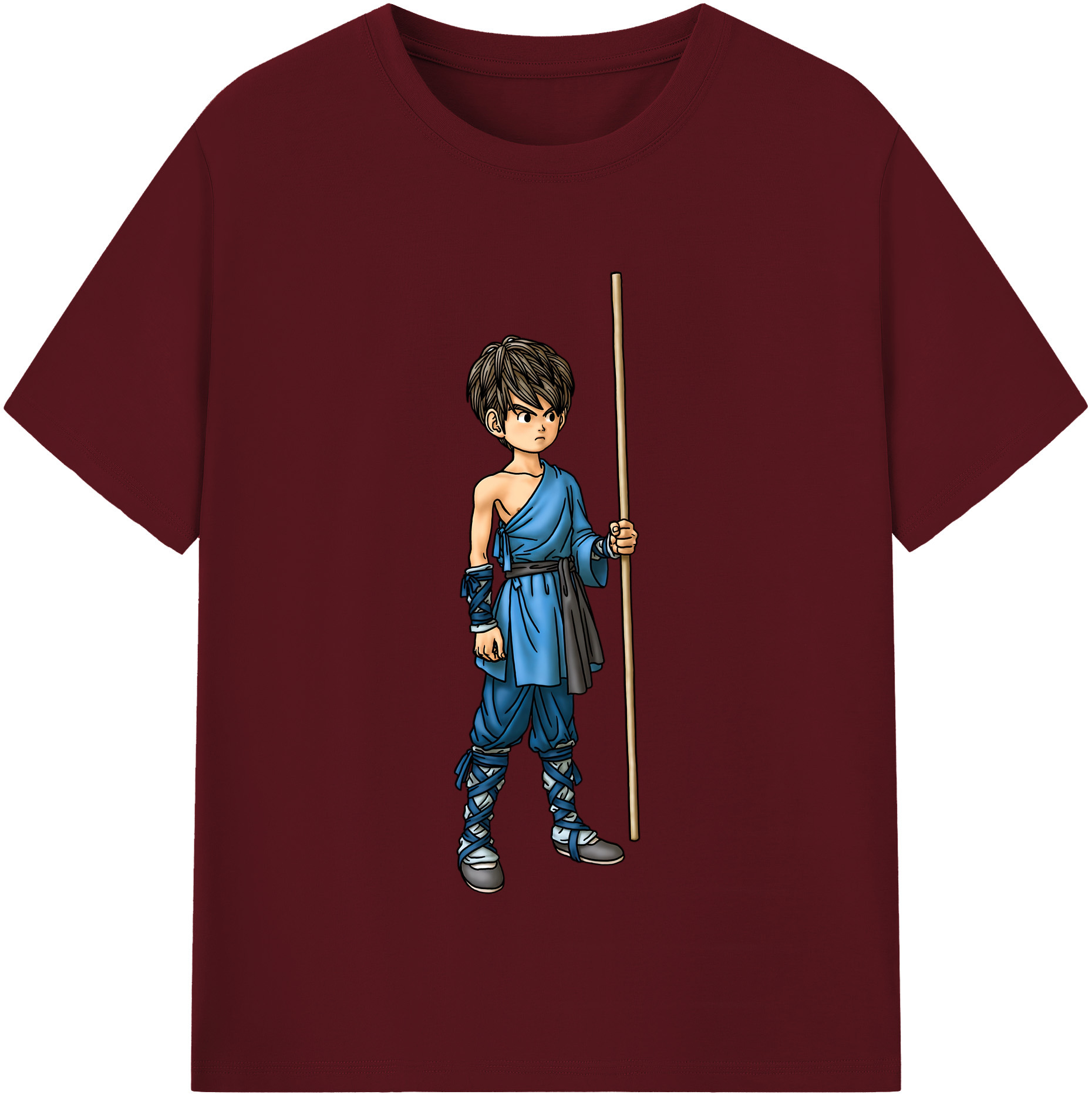 （画像用） ドラゴンクエスト Doragon Kuesuto Dragon Quest 綿100％半袖Tシャツ（フロントプリント）